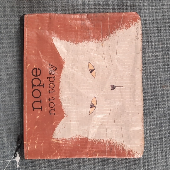 Cat Lover Gift Set Kitchen Dish Towel Coin Purse Nauty Mean Cat On Counter Funny - Picture 5 of 8